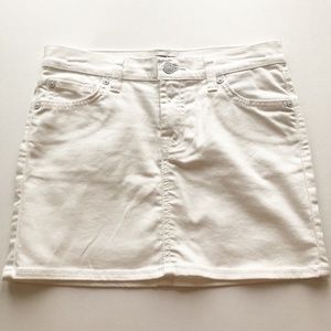 7FAM White Denim Jean Skirt Never Worn